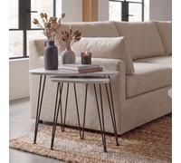 Lassic Vida Designs Brooklyn Nest Of 2 Oval Tables, Grey