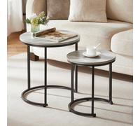 Lassic Vida Designs Brooklyn Nest Of 2 Round Tables, Grey