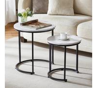Lassic Vida Designs Brooklyn Nest Of 2 Round Tables, Marble