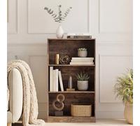 Lassic Vida Designs Cambridge 3 Tier Medium Bookcase Freestanding Wooden Storage Shelf Display Unit White, White