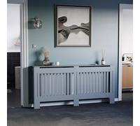 Lassic Vida Designs Chelsea Radiator Cover, Dark Grey, Extra Large