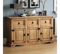 Lassic Vida Designs Corona 3 Door 3 Drawer Sideboard Storage Cabinet Cupboard