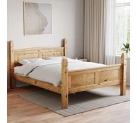 Lassic Vida Designs Corona 5Ft King Size Solid Wood Bed Frame Distressed Waxed Pine, High Foot End, 200 X 150Cm