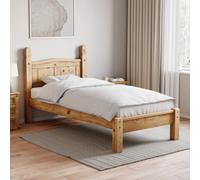 Lassic Vida Designs Corona Single Bed, Low Foot End & Gel Memory Foam Pocket Spring Mattress, Single