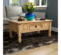 Lassic Vida Designs Corona Solid Pine 1 Drawer Coffee Table (H)45Cm (W)94Cm