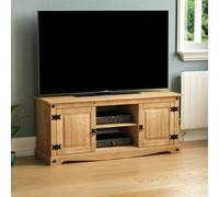 Lassic Vida Designs Corona Solid Pine 2 Door 1 Shelf Flat Screen Tv Unit Stand