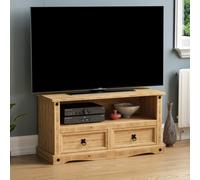 Lassic Vida Designs Corona Solid Pine 2 Drawer Flat Screen Tv Unit Stand