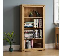 Lassic Vida Designs Corona Solid Pine Medium Bookcase Freestanding Shelving Unit (H)1385mm (W)750mm (D)290mm