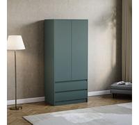 Lassic Vida Designs Denver 2 Door 2 Drawer Wardrobe, Green