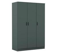 Lassic Vida Designs Denver 3 Piece Bedroom Set (2 Drawer Large Bedside Chest, 3 Drawer Chest, 2 Door 2 Drawer Wardrobe), Green