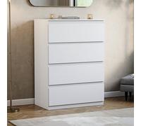 Lassic Vida Designs Denver White 4 Drawer Chest (H)960mm (W)700mm (D)400mm