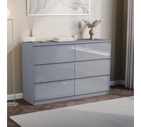 Lassic Vida Designs Glinton 6 Drawer Chest (100% Fsc), Grey