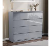 Lassic Vida Designs Glinton 8 Drawer Chest (100% Fsc), Grey