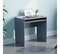 Lassic Vida Designs Huby Grey Computer Desk Workstation With Keyboard Tray