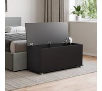 Lassic Vida Designs Leon Storage Ottoman Black Storage Bench Chest Bedroom Living Room