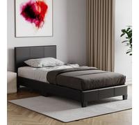 Lassic Vida Designs Lisbon Black 3Ft Single Ukfr Faux Leather Bed Frame