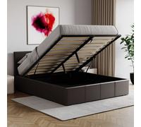 Lassic Vida Designs Lisbon Brown 5Ft King Size Ottoman Ukfr Faux Leather Bed Frame