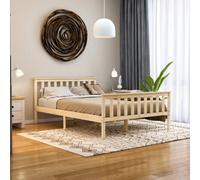 Lassic Vida Designs Milan Pine 4Ft6 Double Wooden Bed Frame - High Foot End