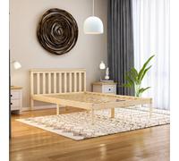 Lassic Vida Designs Milan Pine 4Ft6 Double Wooden Bed Frame - Low Foot End