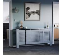 Lassic Vida Designs Milton Adjustable Radiator Cover, Dark Grey