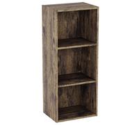 Lassic Vida Designs Oxford 3 Tier Cube Bookcase, Dark Wood