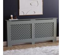 Lassic Vida Designs Oxford Extra Large Grey Radiator Cover