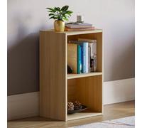 Lassic Vida Designs Oxford Oak 2 Tier Cube Bookcase Freestanding Shelving Unit (H)540mm (W)320mm (D)240mm