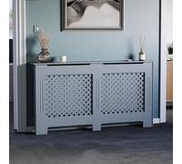 Lassic Vida Designs Oxford Radiator Cover Dark Grey, Large