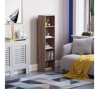Lassic Vida Designs Oxford Walnut 5 Tier Cube Bookcase Freestanding Shelving Unit (H)1320mm (W)320mm (D)240mm