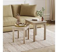 Lassic Vida Designs Panama Nest Of Tables Set Of 2 Solid Pine Coffee Side End Table