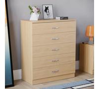 Lassic Vida Designs Riano Pine 5 Drawer Chest (H)900mm (W)750mm (D)360mm