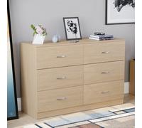 Lassic Vida Designs Riano Pine 6 Drawer Chest (H)800mm (W)1100mm (D)400mm