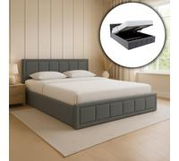 Lassic Vida Designs Vanita King Ottoman Ukfr Fabric Bed, Dark Grey