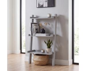 Lassic Vida Designs York Grey 3 Tier Ladder Bookcase Freestanding Open Shelf (H)1005mm (W)560mm (D)320mm
