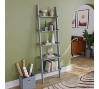 Lassic Vida Designs York Grey 5 Tier Ladder Bookcase Freestanding Open Shelf (H)1890mm (W)560mm (D)325mm