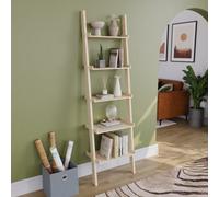 Lassic Vida Designs York Pine 5 Tier Ladder Bookcase Freestanding Open Shelf (H)1890mm (W)560mm (D)325mm