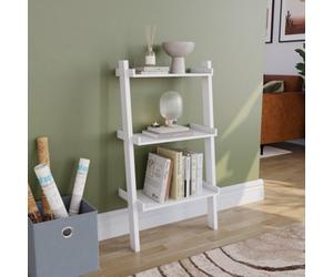 Lassic Vida Designs York White 3 Tier Ladder Bookcase Freestanding Open Shelf (H)1005mm (W)560mm (D)320mm