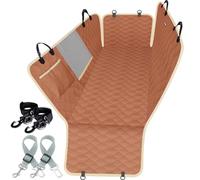 Lassie Dog Car Seat Covers for Back Seat, Waterproof Dog Car Hammock with Mesh Window Durable Scratch Proof Nonslip Pet Car Seat Covers Universal Fit Protector for Cars, Trucks & SUVs