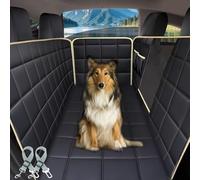 Lassie Dog Hammock for Car, Compatible with 2020-2026 Tesla Model Y Dog Seat Covers,Dog Car Seat Cover for Back Seat with 4 Headrests and 2 Seat Belts, 100% Waterproof Pet Seat Protector for Dogs