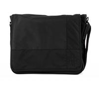 Lassig Casual Messenger Diaper Bag includes matching Bottle Holder, Changing Mat and Stroller Hooks, Patchwork Black