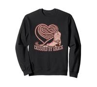 Lassoed by Grace Western Christian Cowgirl Sweatshirt