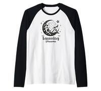 Lassoing Dreams from The Moon Raglan Baseball Tee