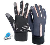 LassZone Waterproof Cycling Gloves for Women Non-Slip Touch Screen Running Gloves Winter Thermal Glove Cold Resistant Mittens for Driving Biking Climbing Hiking Outdoor Sports