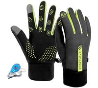 LassZone Waterproof Cycling Gloves for Women Non-Slip Touch Screen Running Gloves Winter Thermal Glove Cold Resistant Mittens for Driving Biking Climbing Hiking Outdoor Sports