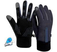 LassZone Waterproof Cycling Gloves for Women Non-Slip Touch Screen Running Gloves Winter Thermal Glove Cold Resistant Mittens for Driving Biking Climbing Hiking Outdoor Sports