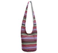 LassZone Women's Boho Hippie Crossbody Handbags Bohemian Prints Hobo Bag Retro Sling Shoulder Bag Ladies Satchel Purse for Travel Beach Festival