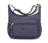 LassZone Women's Multi Pocket Casual Crossbody Bag Waterproof Nylon Travel Messenger Bag Lightweight Shoulder Handbag for Ladies Girls Work School Daily Use