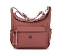 LassZone Women's Multi Pocket Casual Crossbody Bag Waterproof Nylon Travel Messenger Bag Lightweight Shoulder Handbag for Ladies Girls Work School Daily Use