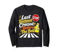 Last Backpack Crossed Before The Bell Crossing Guard Long Sleeve T-Shirt