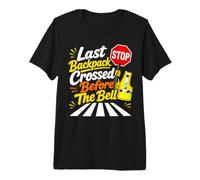 Last Backpack Crossed Before The Bell Crossing Guard Premium T-Shirt